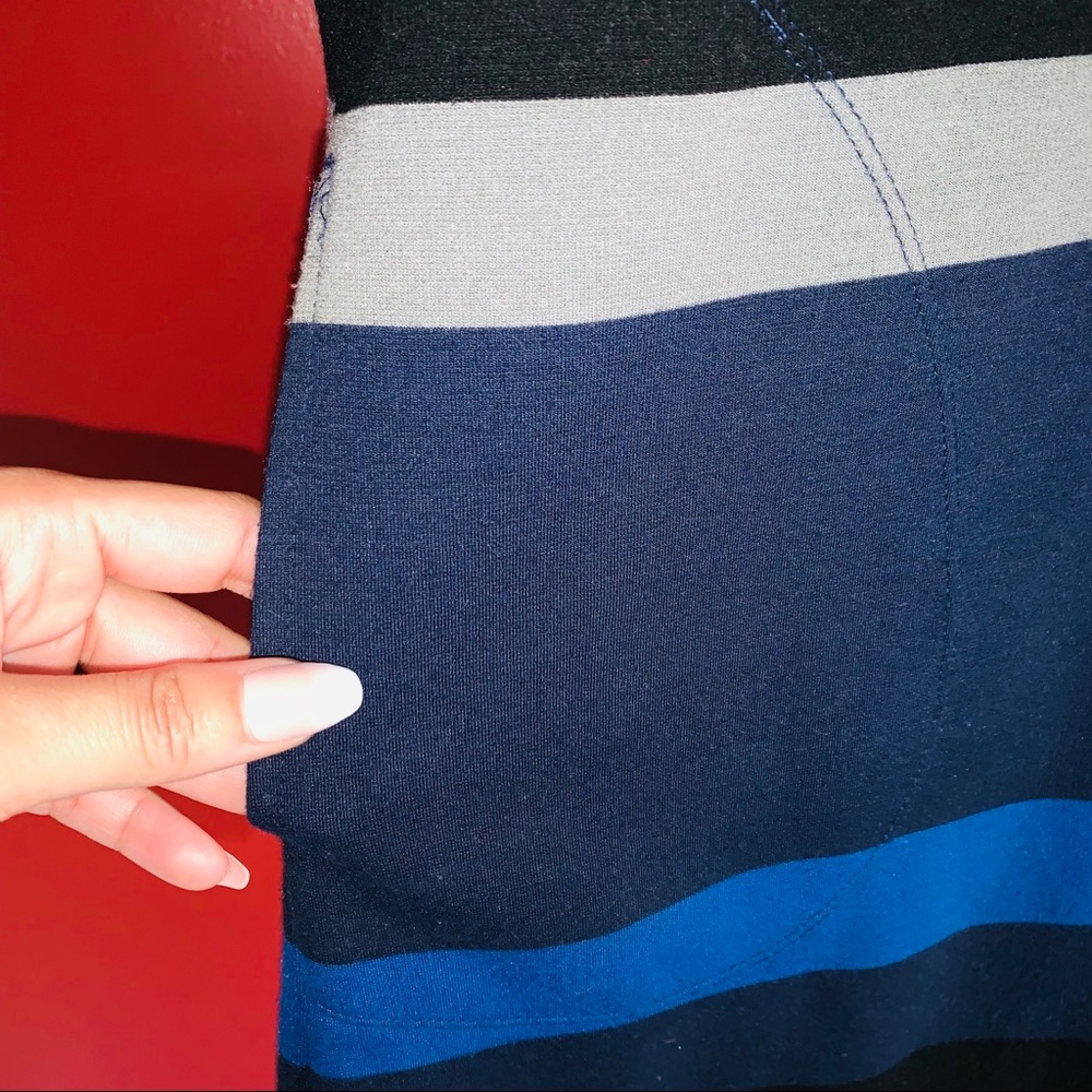 Max Studio Blue Stripped Dress 👗 - Picture 2 of 3